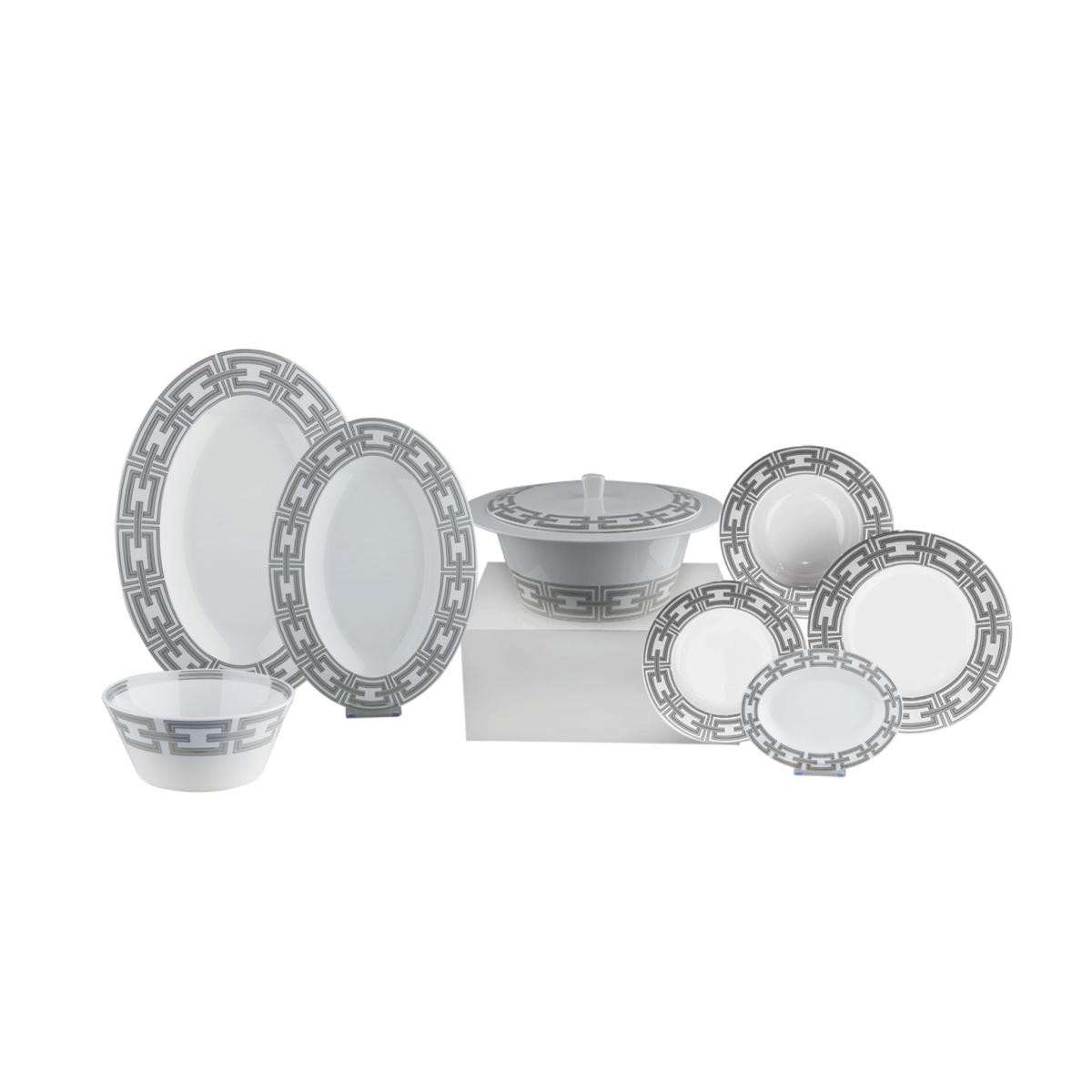 Royal Canterbury Riverie Metallic 60 Parca Yemek Takımı