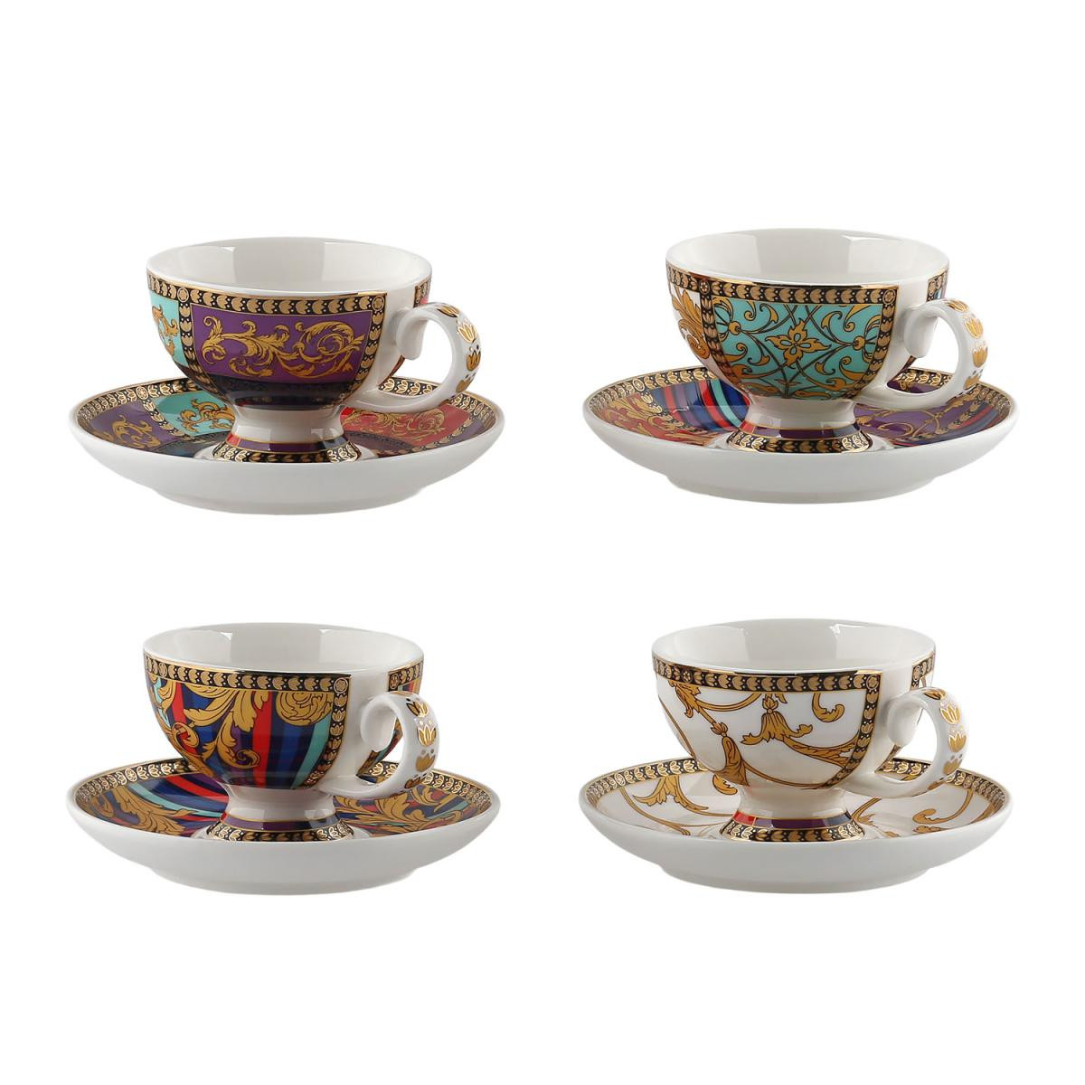 Lucky Art Valencıa Bone 4lu Kahve Fıncanı Setı