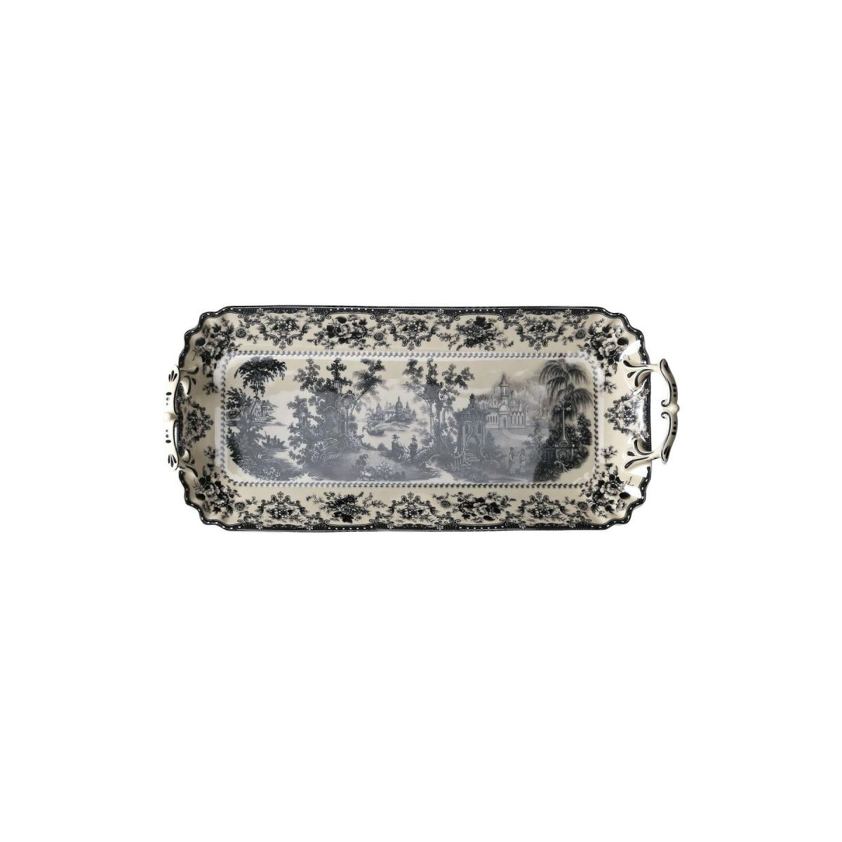 Lucky Art Florantıne Tepsi 42cm Siyah