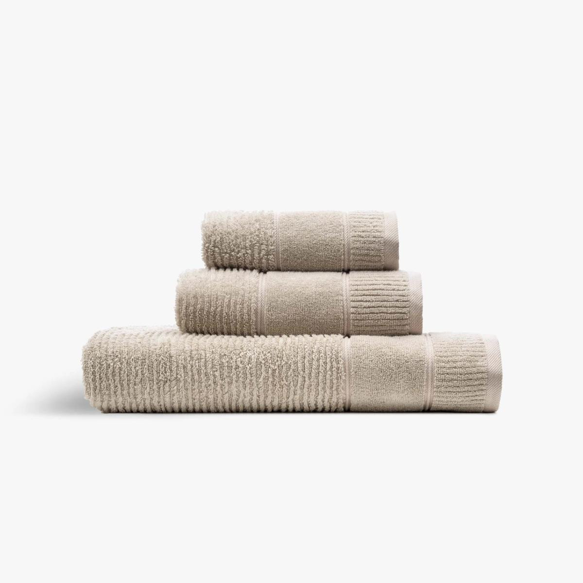 Green Black Eliza 3'lü Havlu Seti Bej