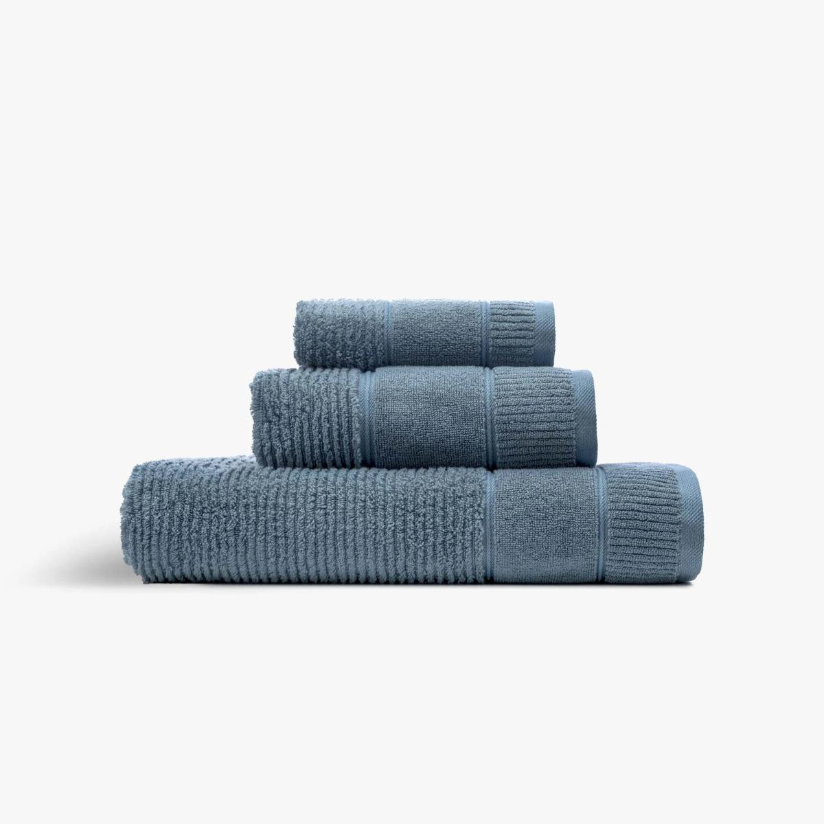 Green Black Eliza 3'lü Havlu Seti Mavi