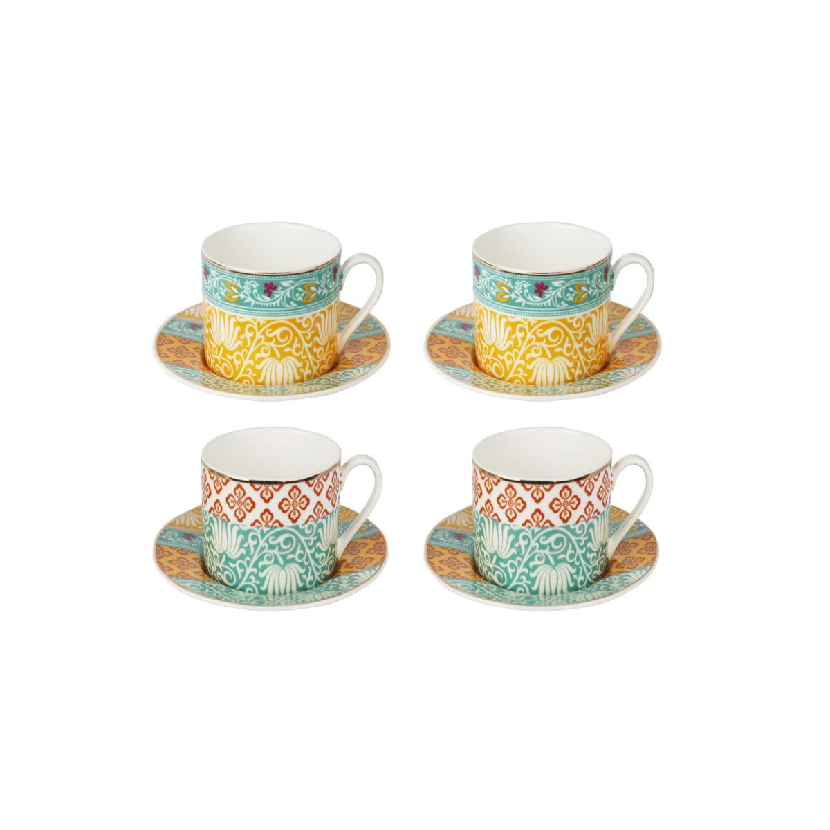 Lucky Art Eliana Bone 4lu Kahve Fincani Seti