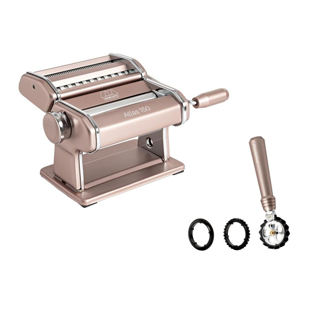 Marcato Atlas 150 Pastel Pembe Makarna Makinesi + Pastawheel