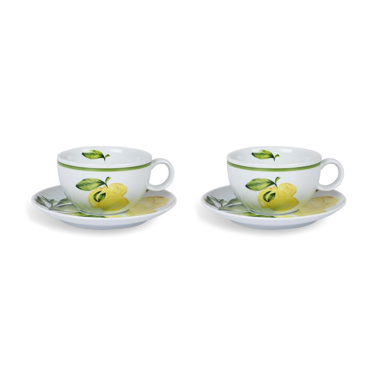 Fern&Co Citrus Collection Porselen 2 Li Çay Fincan Seti /hediye Kutulu
