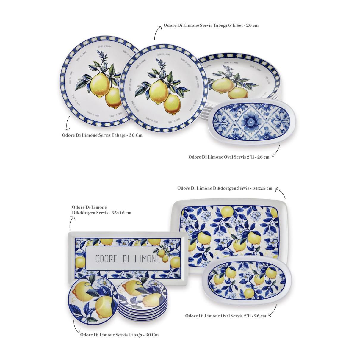 The Mia Odore Di Limone Kahvaltı Takımı 6 Kişilik 1902