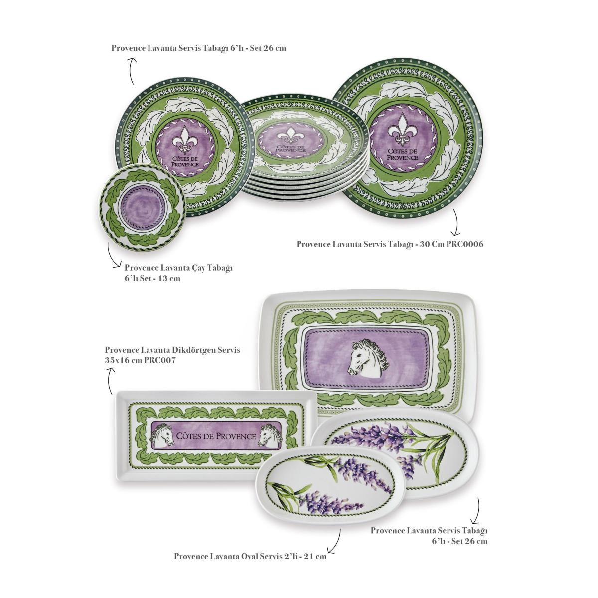 The Mia Provence Kahvaltı Takımı 6 Kişilik 19 Parça 1902