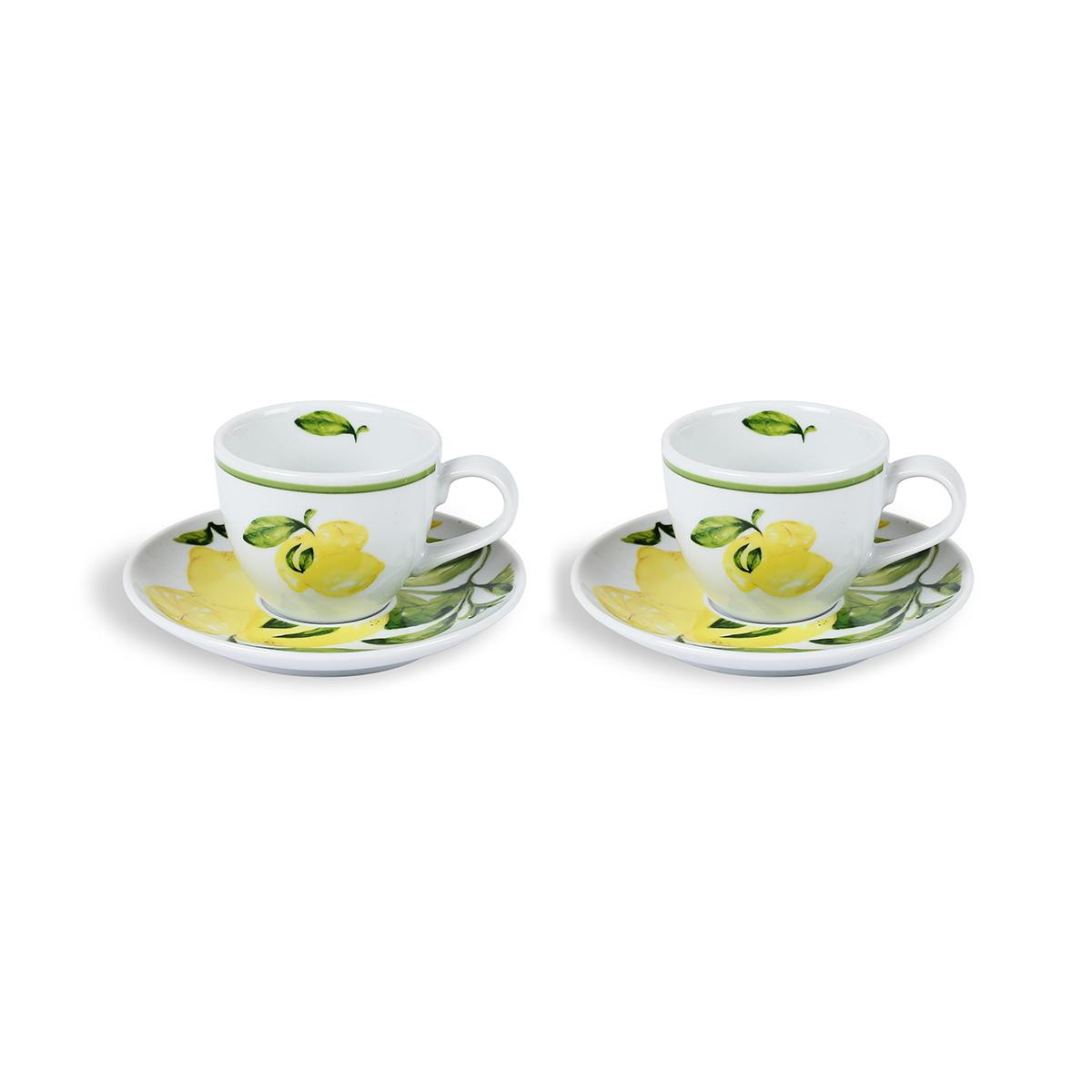Fern&Co Citrus Collection Porselen 2 Li Türk Kahvesi Seti /hediye Kutulu
