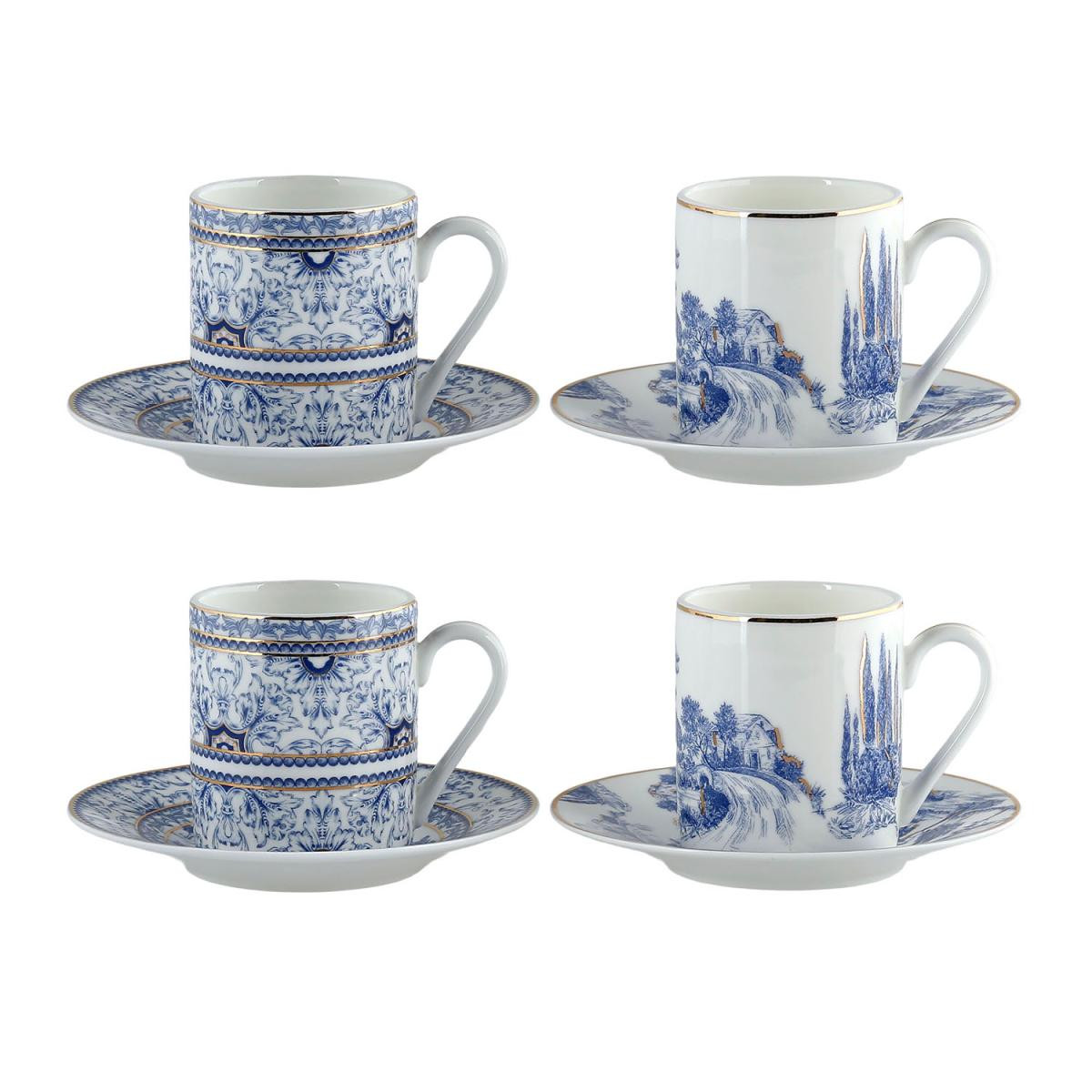 Lucky Art Florance Bone 4lu Kahve Fincani Seti