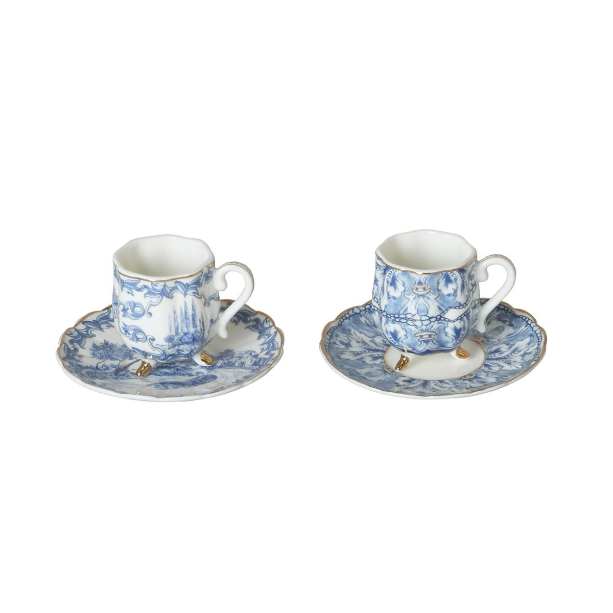 Lucky Art Florance Bone 4lu Ayakli Kahve Fincani Seti