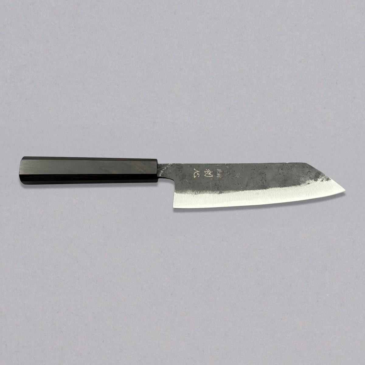Hatsukokoro Bunka Şef Bıçağı - Aogami #2 - Kurouchi 165mm - Abanoz Sap