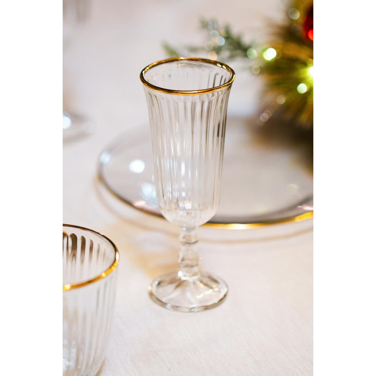 Rakle Splendid Gold 4'lü Kahve Yanı Kadehi Seti 120 Cc