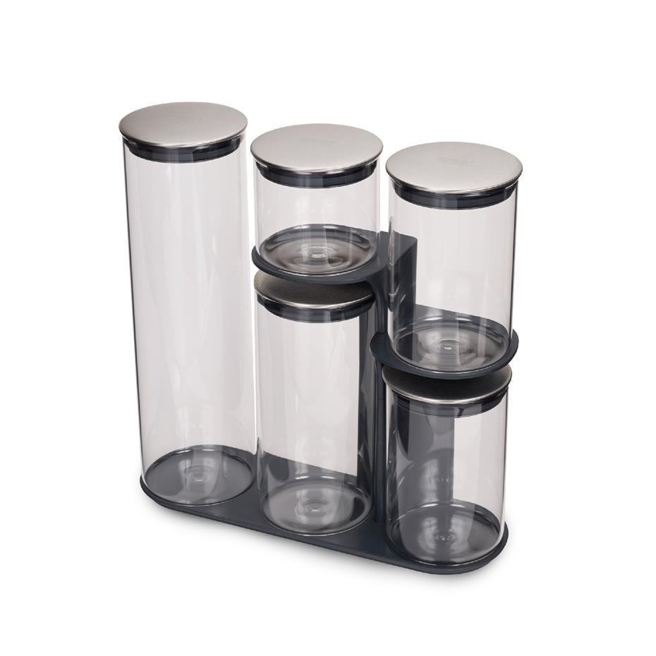 Joseph Joseph 100 Collection Podium™ 5'li Saklama Kabı Seti Gri