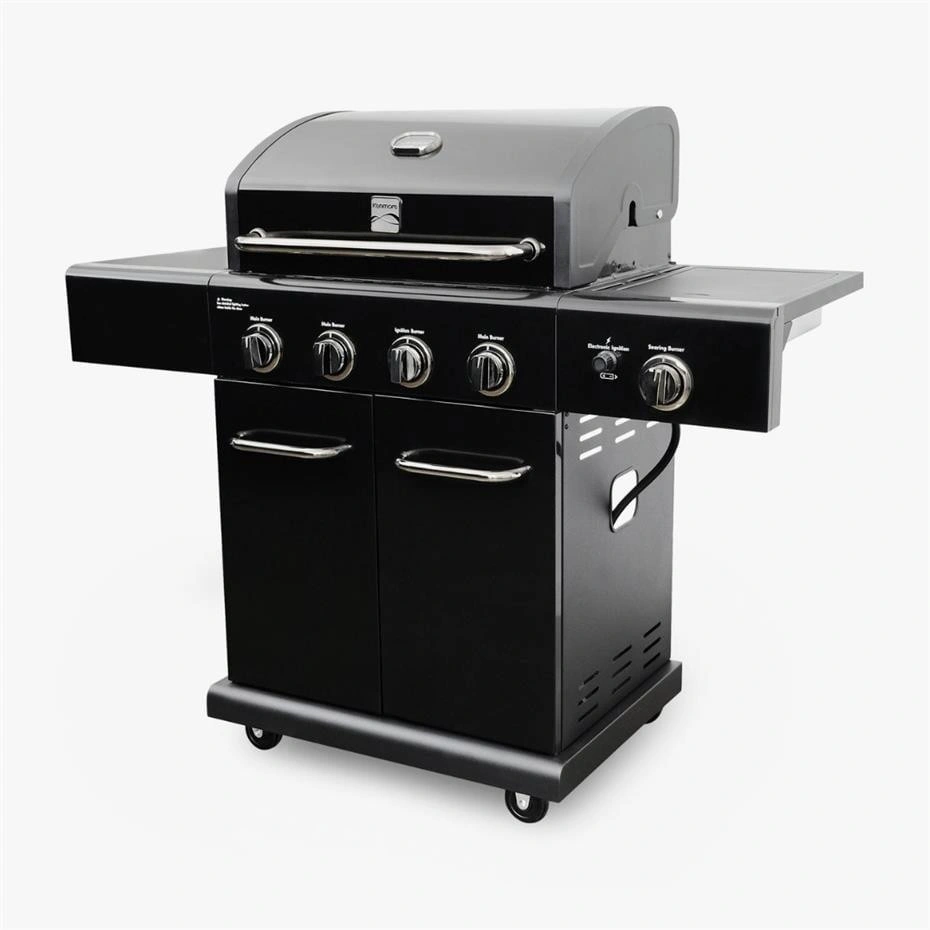 Kenmore Gazlı Barbekü 4 Ocaklı Siyah