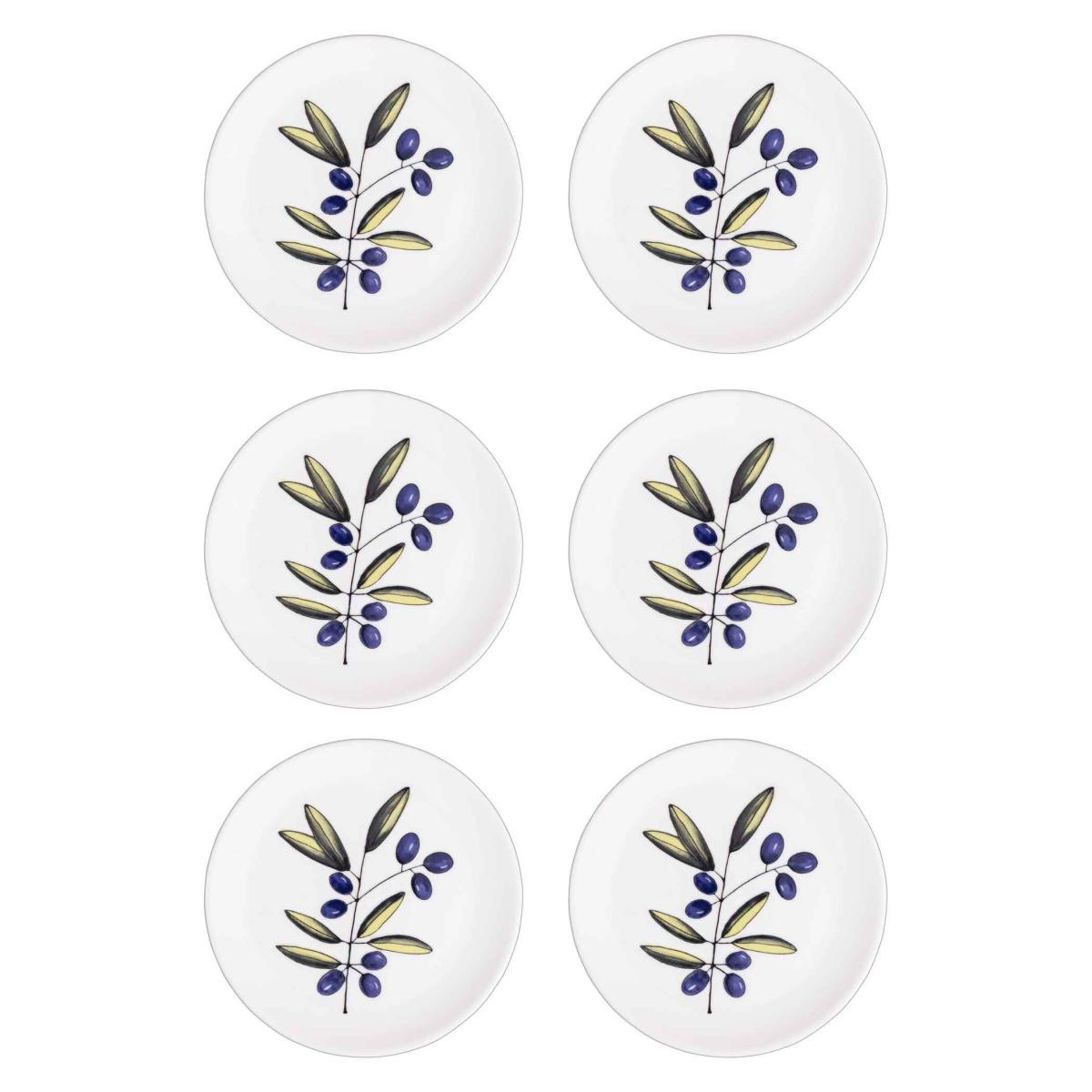 The Mia Olivos Servis Tabağı 6lı Set 26 Cm Ovs0003