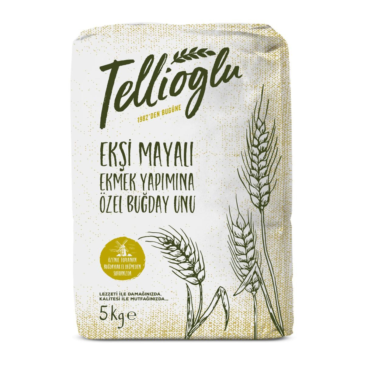 Tellioğlu Ekşi Mayalı Ekmek Yapımına Özel Buğday Unu 5kg