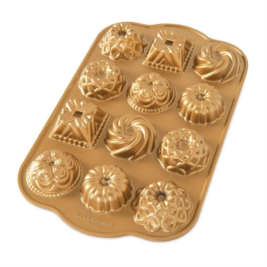 Nordicware Mini Bundt Şekilleri Kalıbı Altın