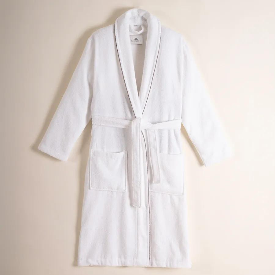 Penelope %100 Pamuk Bornoz Taş Rengi S - Liana Serisi