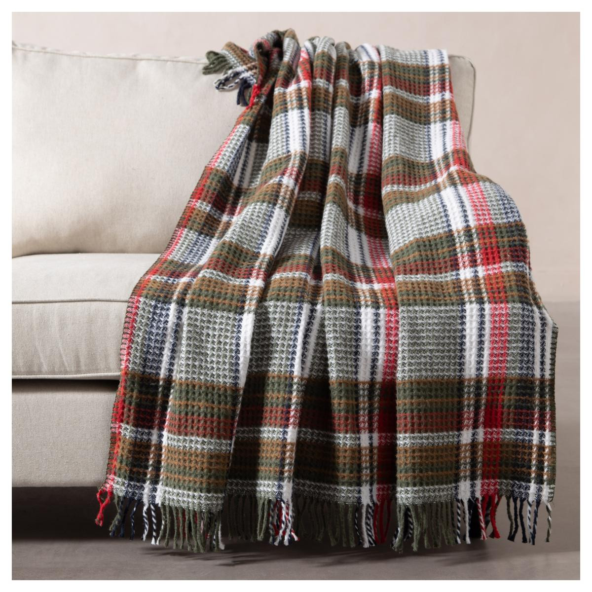 Mudo Home Oxford Kareli̇ Battani̇ye Yeşi̇l 150x200