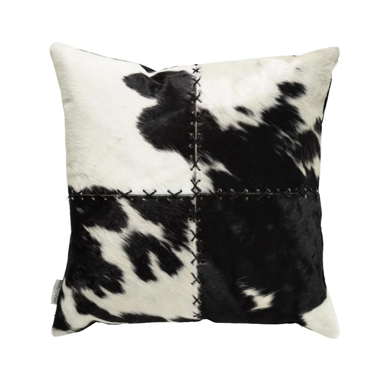 Mudo Home Sophia Deri̇ Kirlent Si̇yah Beyaz 45x45