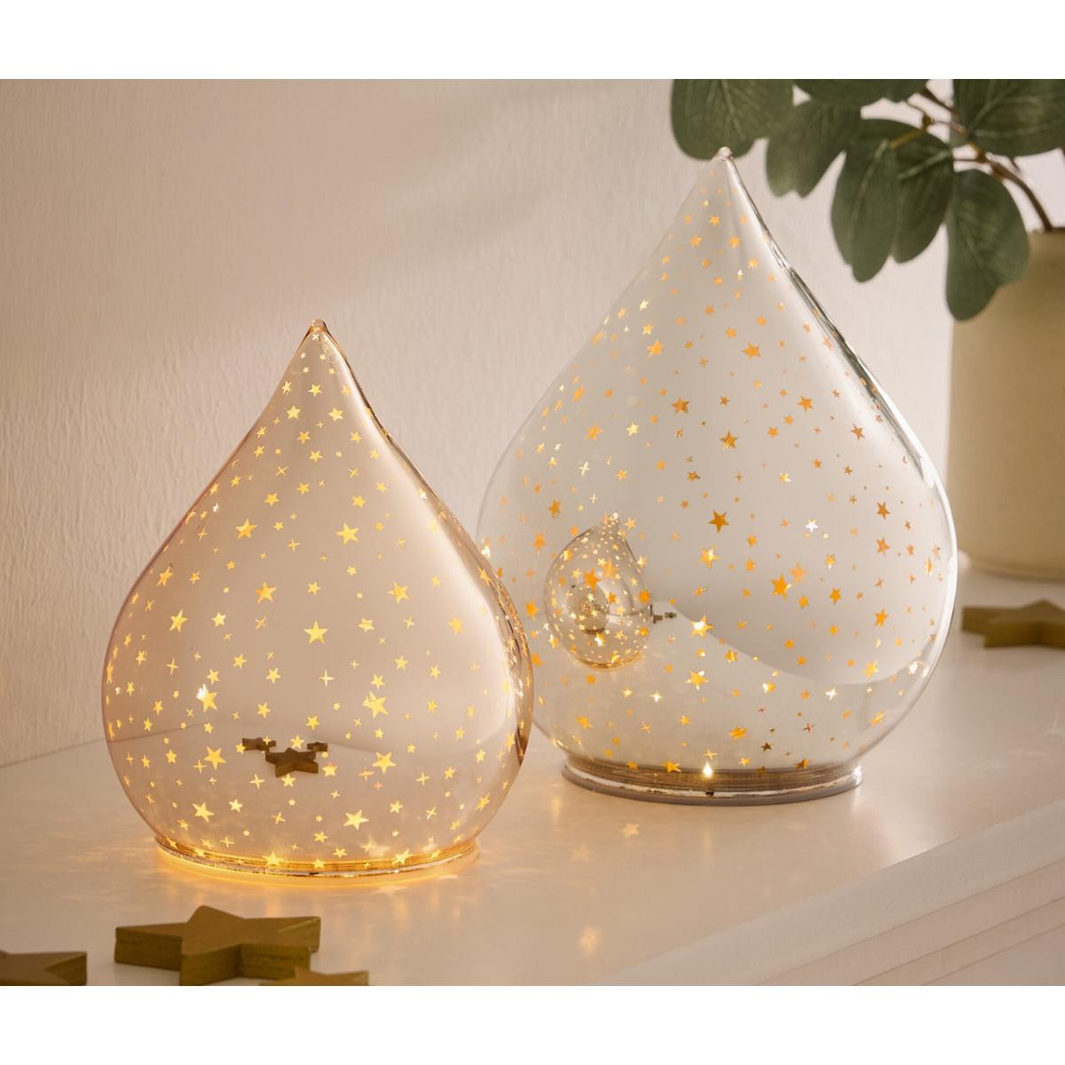 Tchibo Led’li Işıldayan Cam Nesne, Yıldızlı