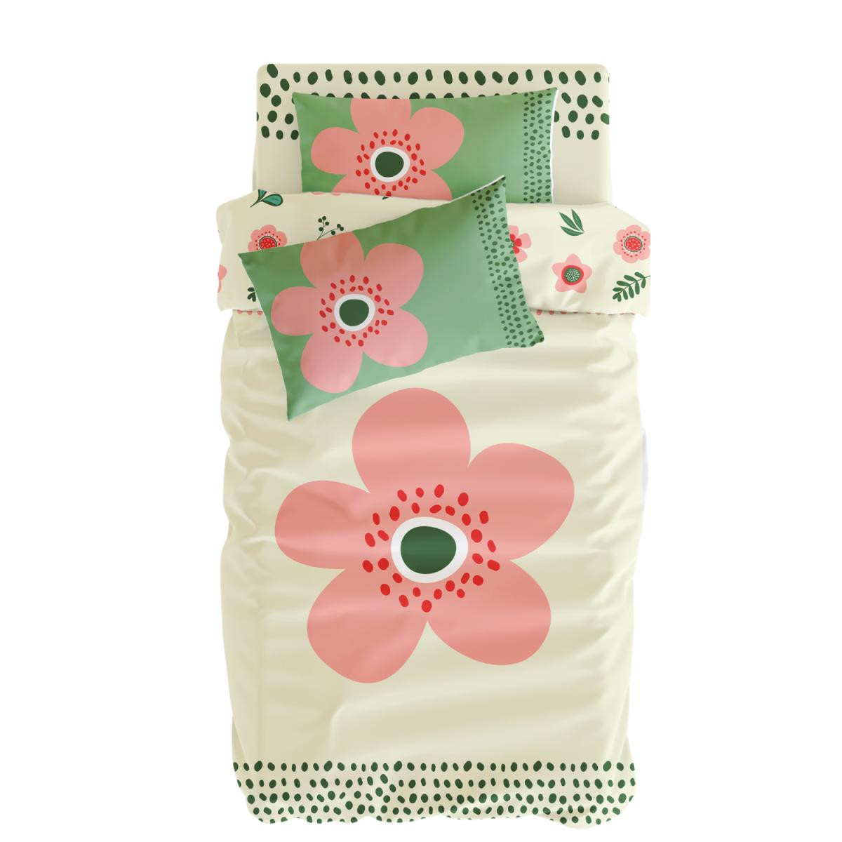 Itsy Bitsy Kids Petit Fleur Müslin Nevresim Seti, Multicolor, 140x200cm
