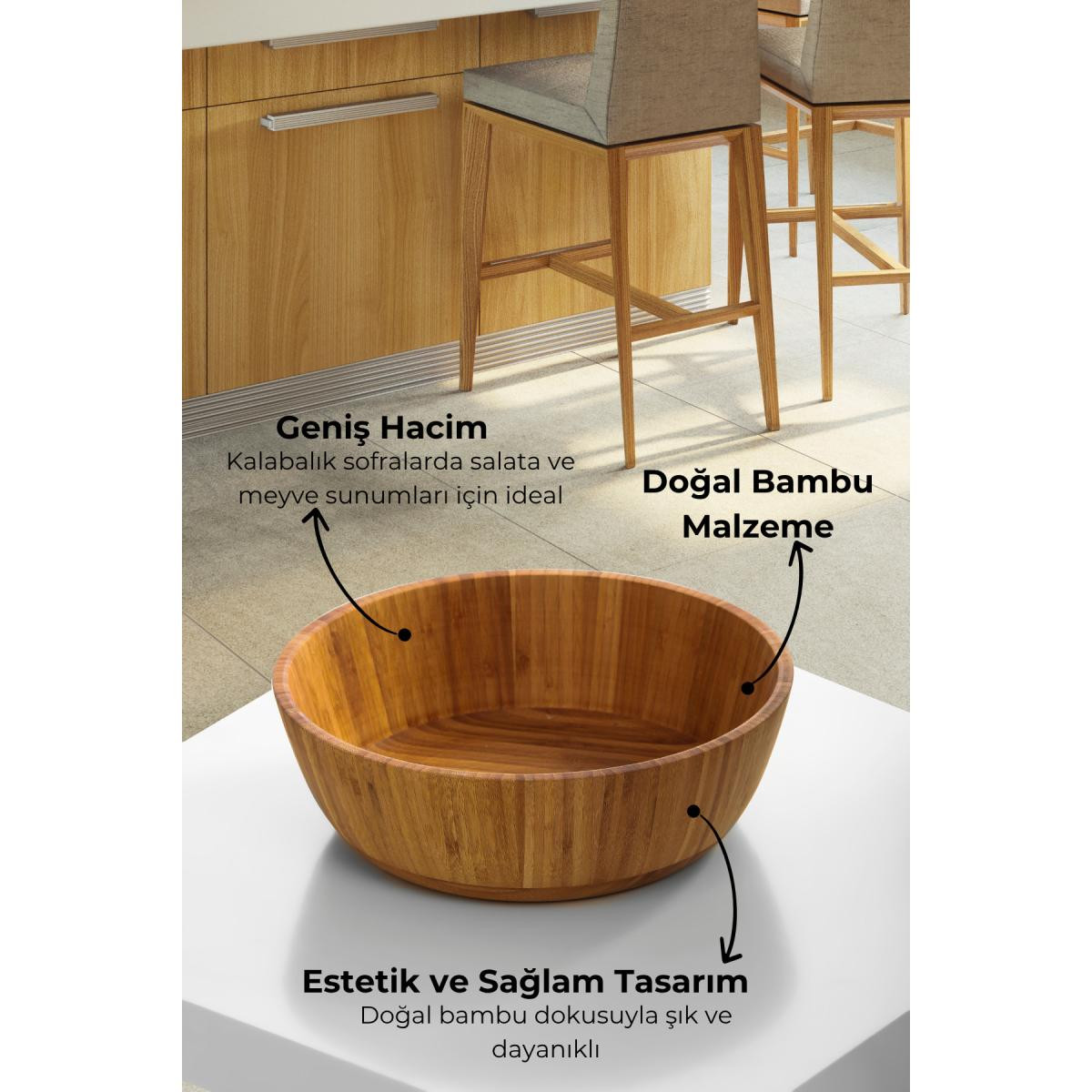 Bambum Guado Büyük Salata Kasesi B2272