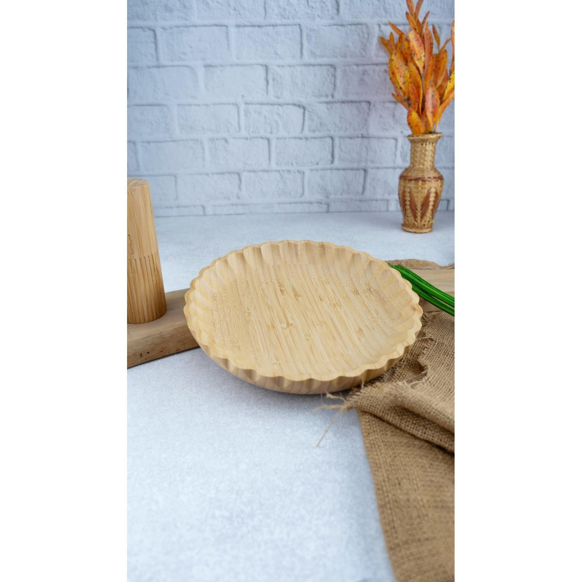 Bambum Crumble Salata Ve Meyve Kasesi Sığ Büyük