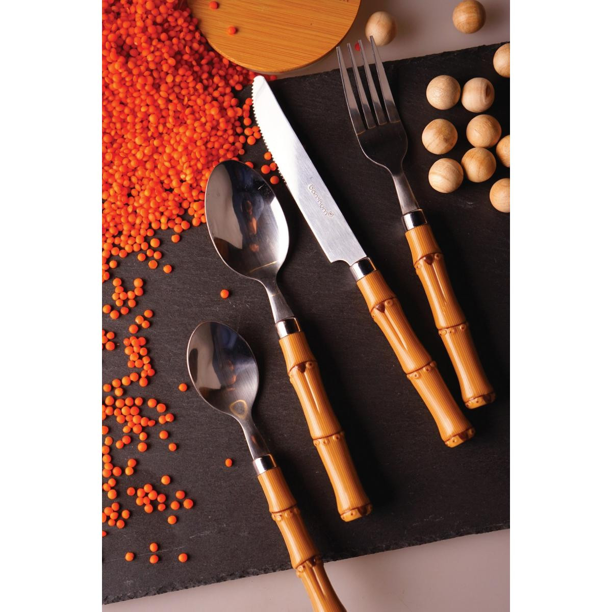 Bambum Matia 24 Parça Çatal Kaşık Bıçak Seti