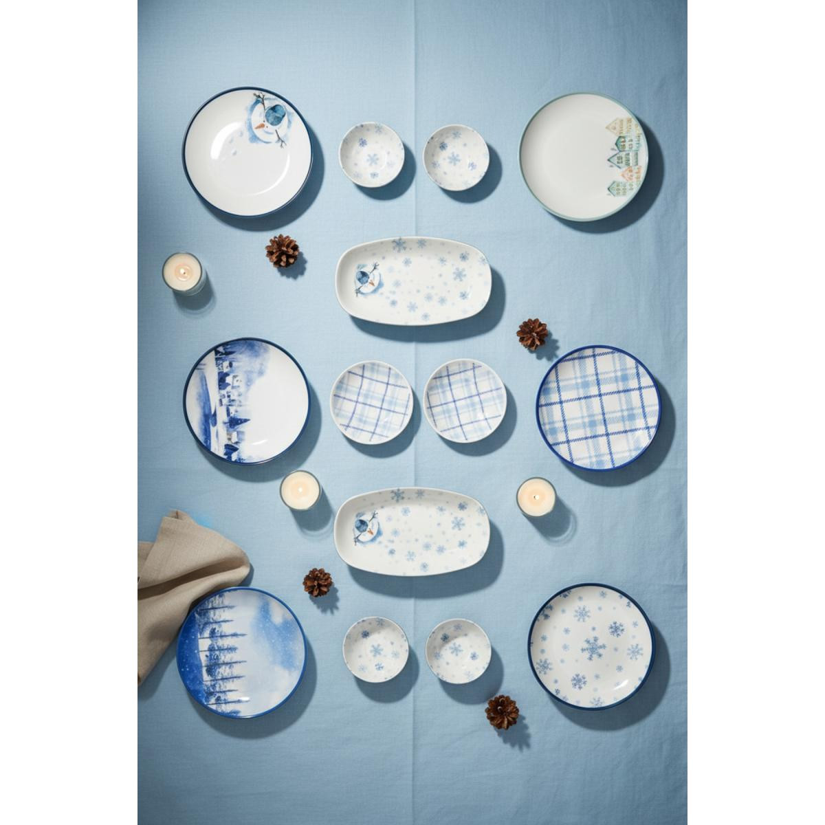 Bambum Moderna 14 Parça Kahvaltı Takımı Winter Time