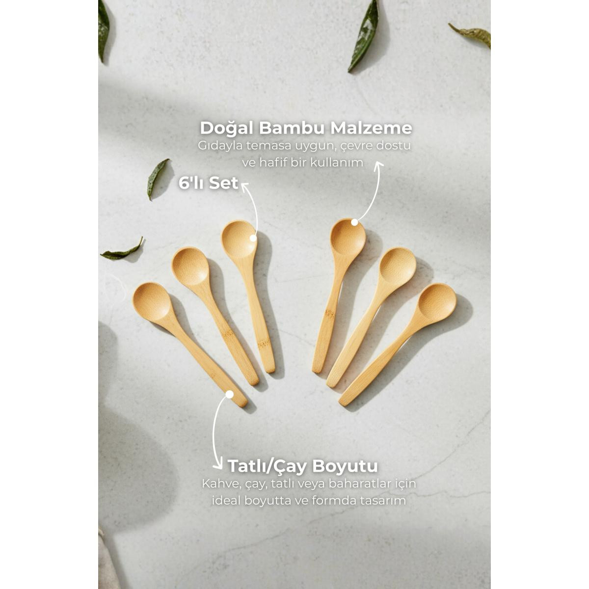 Bambum Rino 6 Parça Çay Kaşık B0772