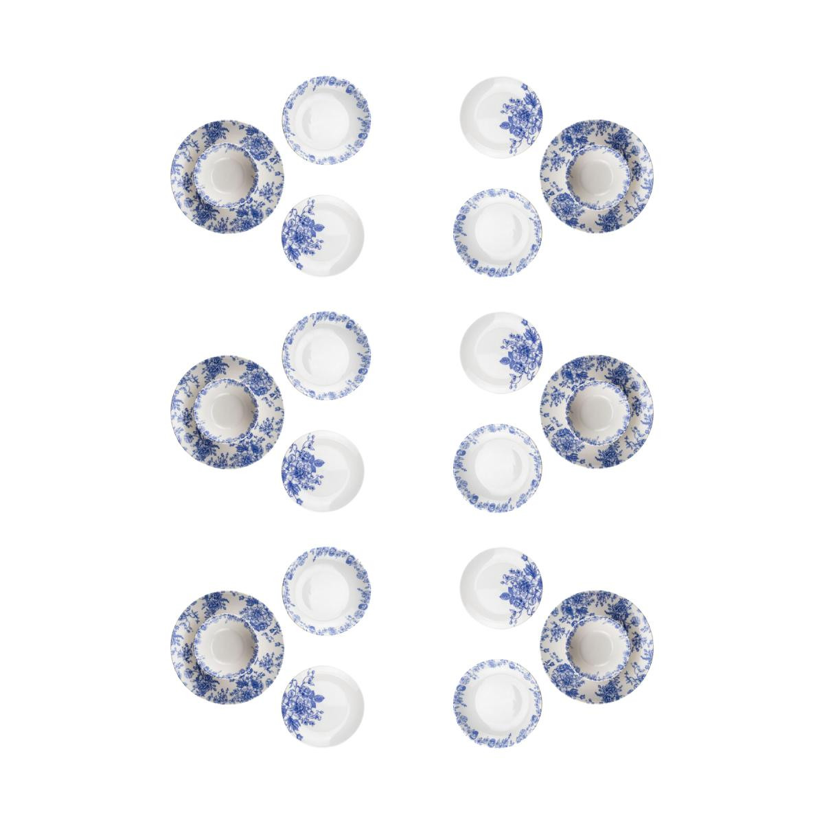 Bambum Moderna 24 Parça Yemek Takımı Blue