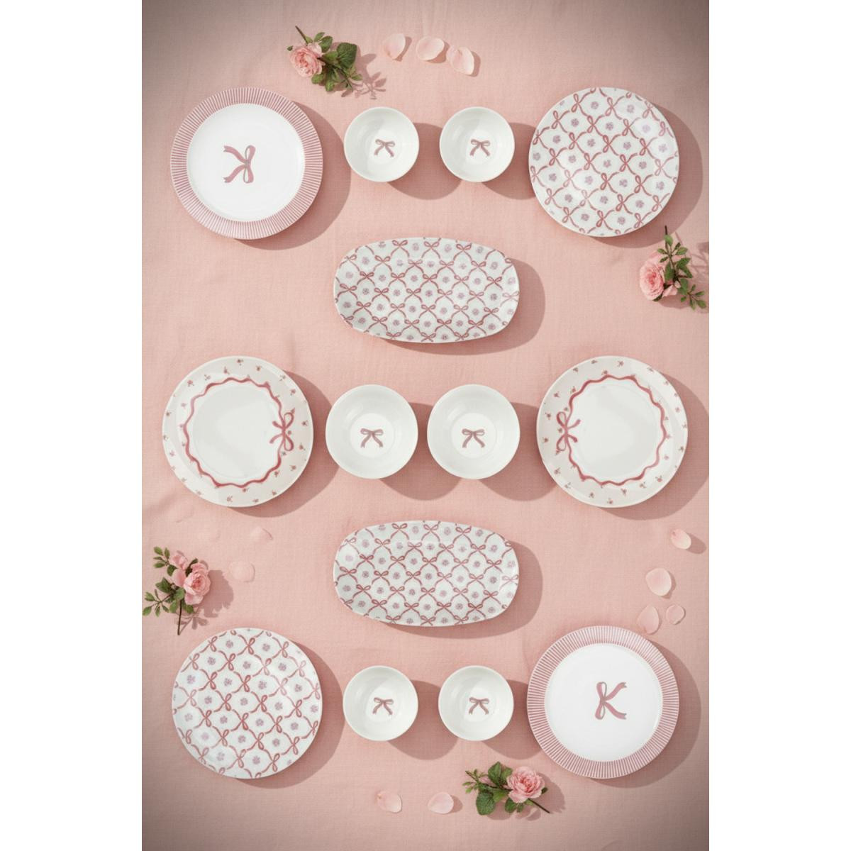 Bambum Moderna 14 Parça Kahvaltı Takımı Ribbon