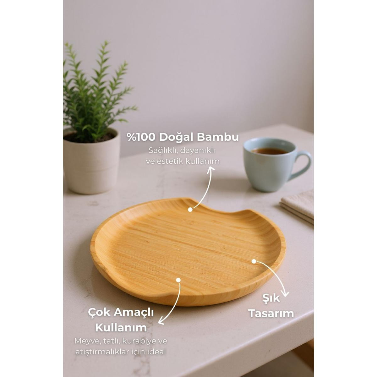 Bambum Loki Daire Tepsi