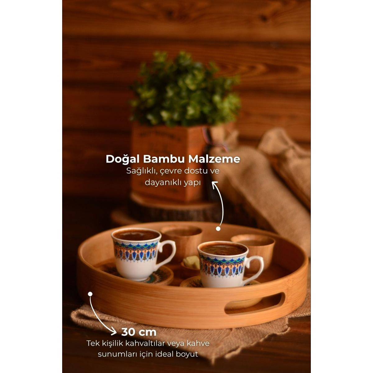 Bambum Carne Yuvarlak Tepsi 30 Cm