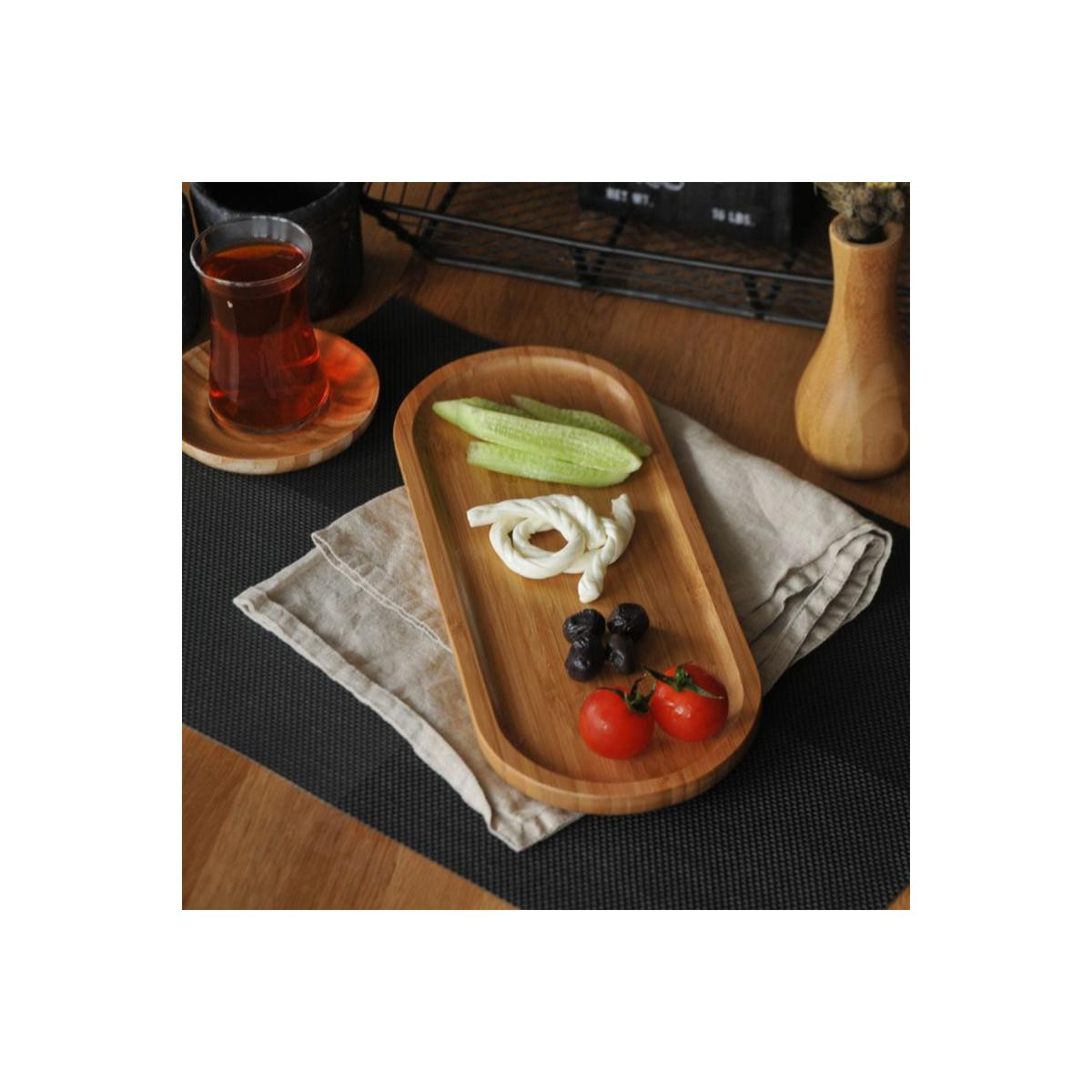 Bambum Latte Dikdörtgen Tepsi Küçük