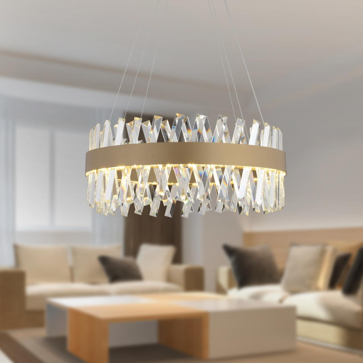 Apliqa Brampton 50'lik Eskitme 3 Renkli 94 Watt Ledli Yemek Masası Üstü, Oturma Odası, Salon Avize