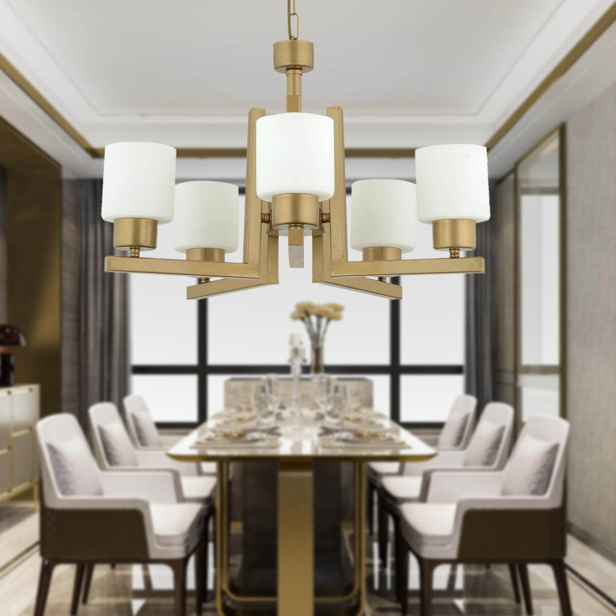 Apliqa Torqu 5 Li Eskitme Boyalı Modern Genç Odası Yatak Odası Salon Avize