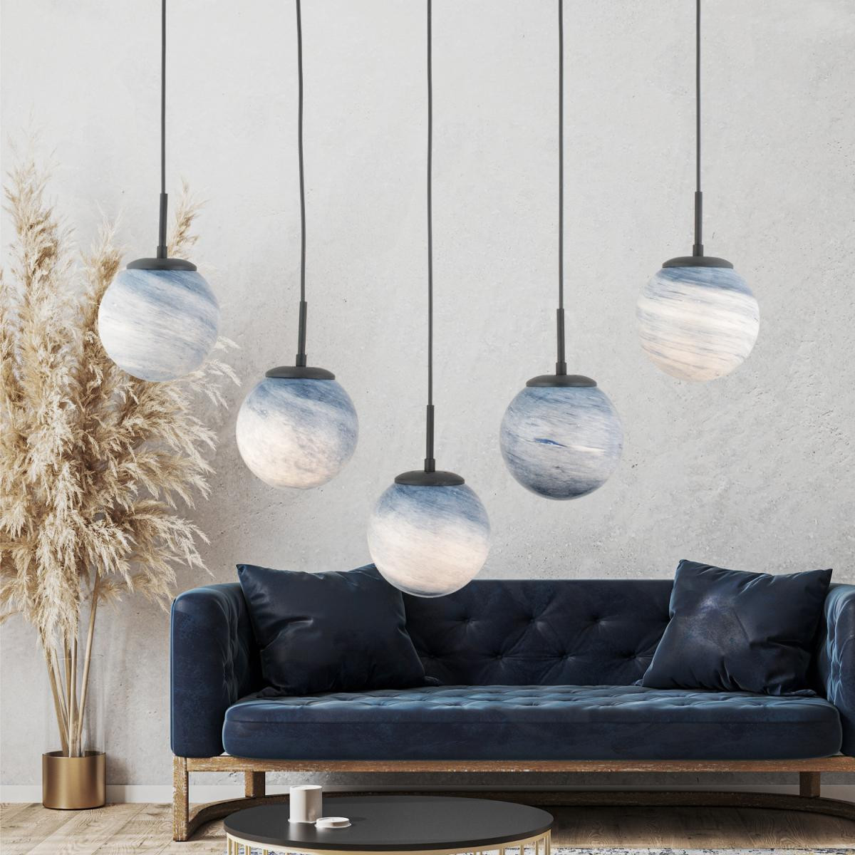 Apliqa Efser 5li̇ Sirali Avi̇ze Modern Oturma Odası Salon Sarkıt Avize