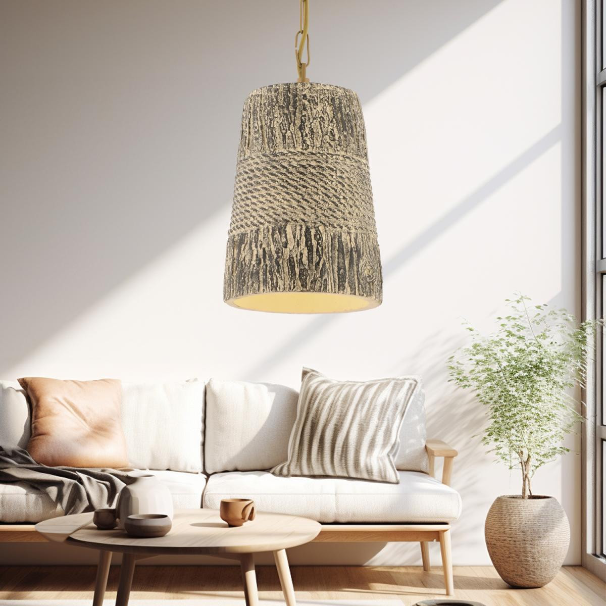 Apliqa Pavle Beton Tekli Tasarım, Retro, Modern Sarkıt Avize