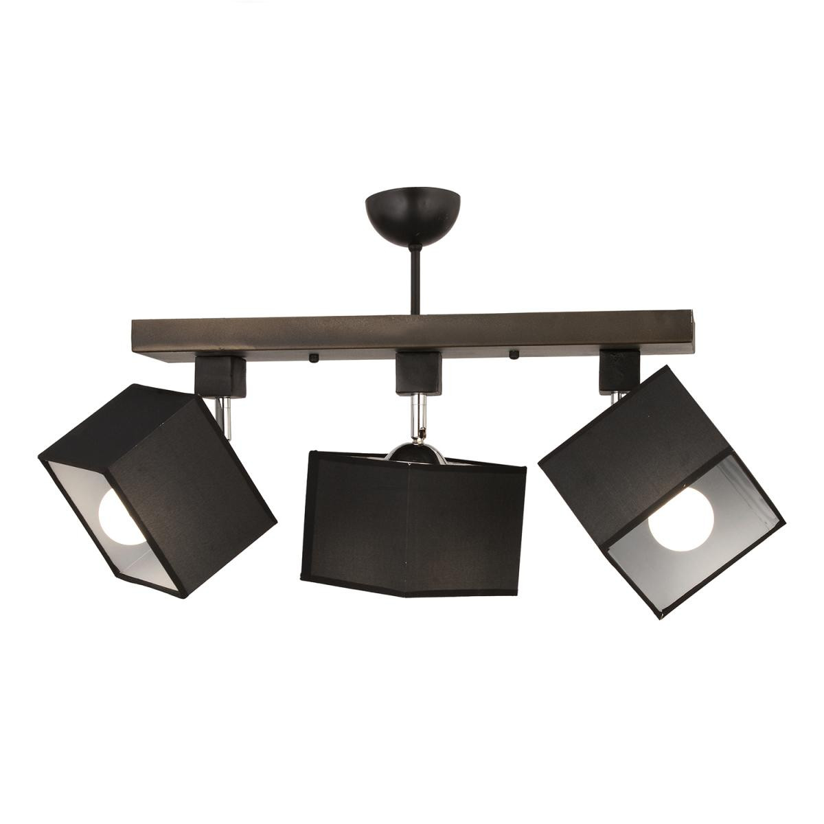 Apliqa Grande 3lü Siyah Modern Koridor Mutfak Salon Plafonyer Avize