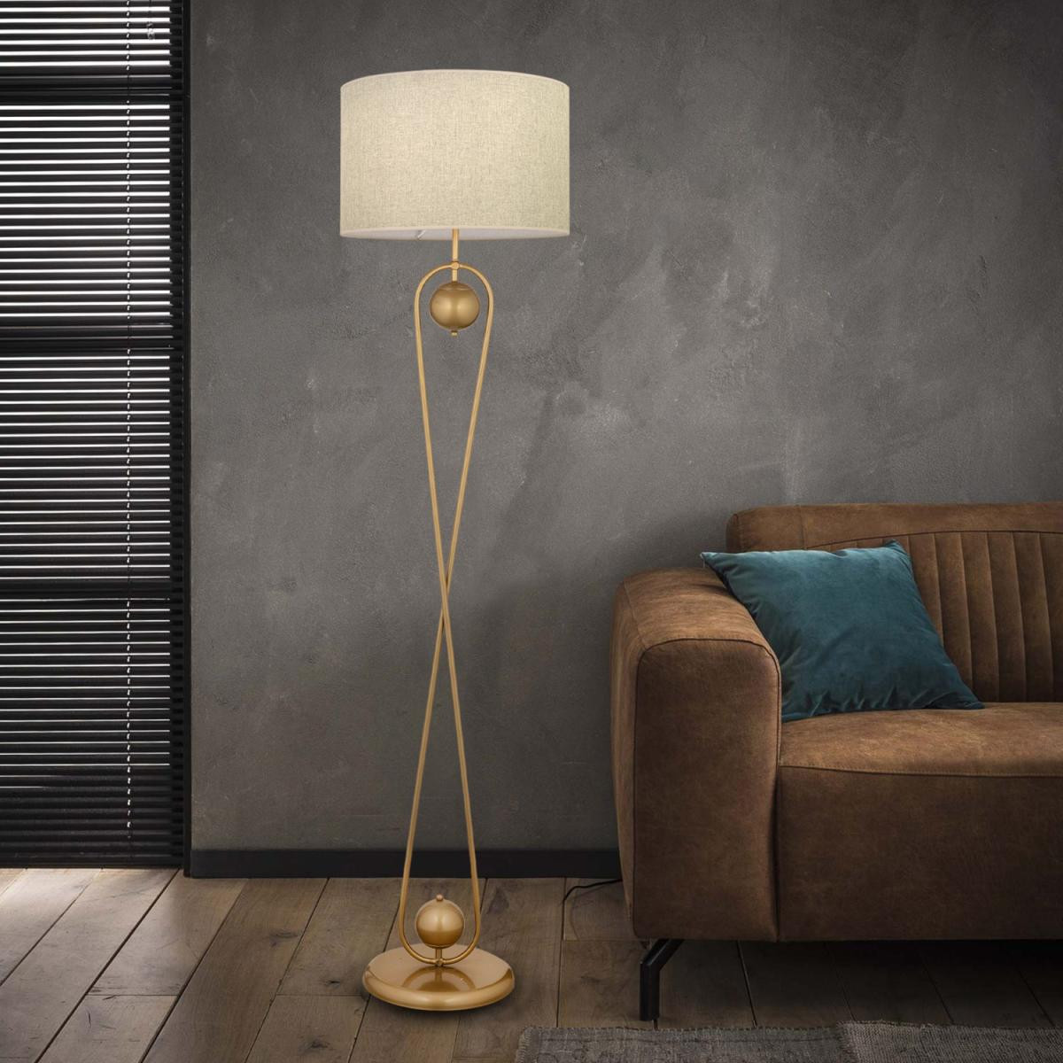 Apliqa Letta Eskitme Şapkalı Eskitmemodern Tasarım Ayaklı Abajur Lamba Metal Lambader