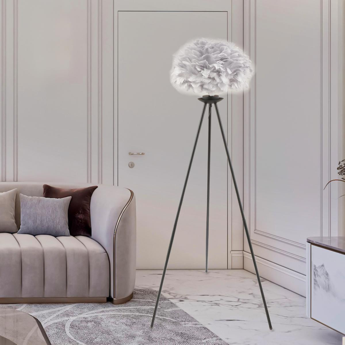 Apliqa Belenay Si̇yah Lambader Modern Oturma Odası, Yatak Odası, Salon Lambader