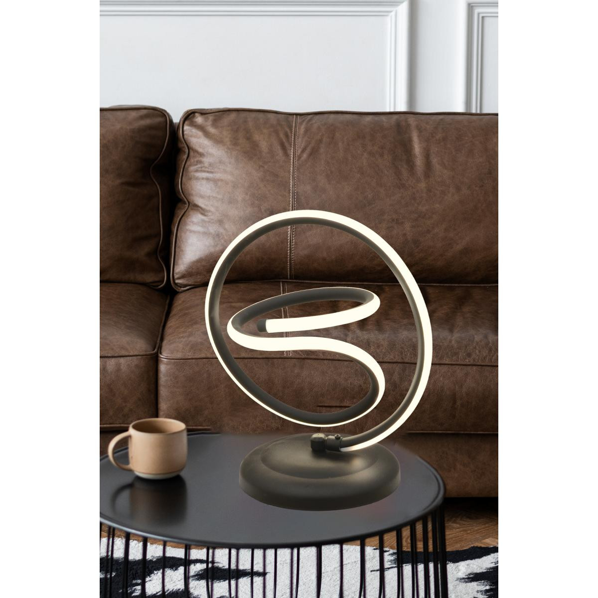 Apliqa Shake Ledli 3 Renk Modern Tasarım Masa Lambası Yatak Başı Abajur