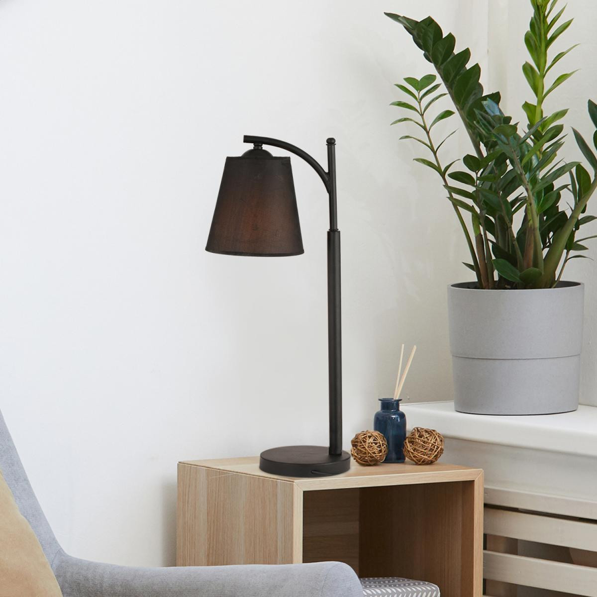 Apliqa Enjoy Siyah Retro Şapkalı Modern Tasarım Retro Abajur