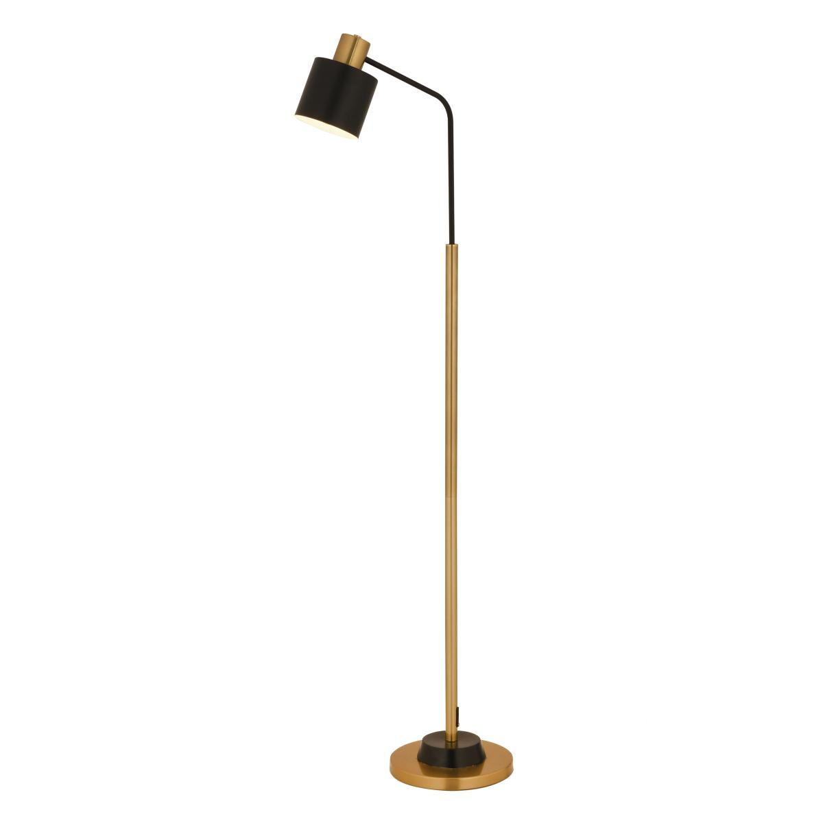 Apliqa Gerodi Siyah Retro Başlıklı Modern Dekoratif Köşe Lambader