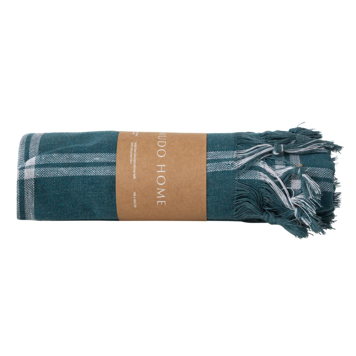 Mudo Home Emma Yeşi̇l Çok Amaçli Örtü 140x140