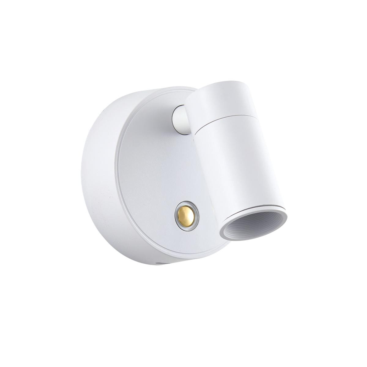 Apliqa Opra Beyaz Kablosuz Şarjlı Dokunmatik Pilli Led Duvar Lambası, Yatak Başı Aplik