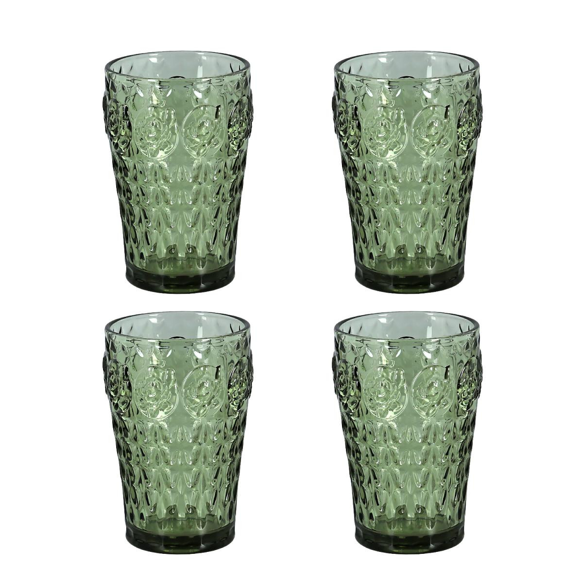 Lucky Art Florine Lucky Art 4lu Cam Mesrubat Bardagı Seti Yeşil