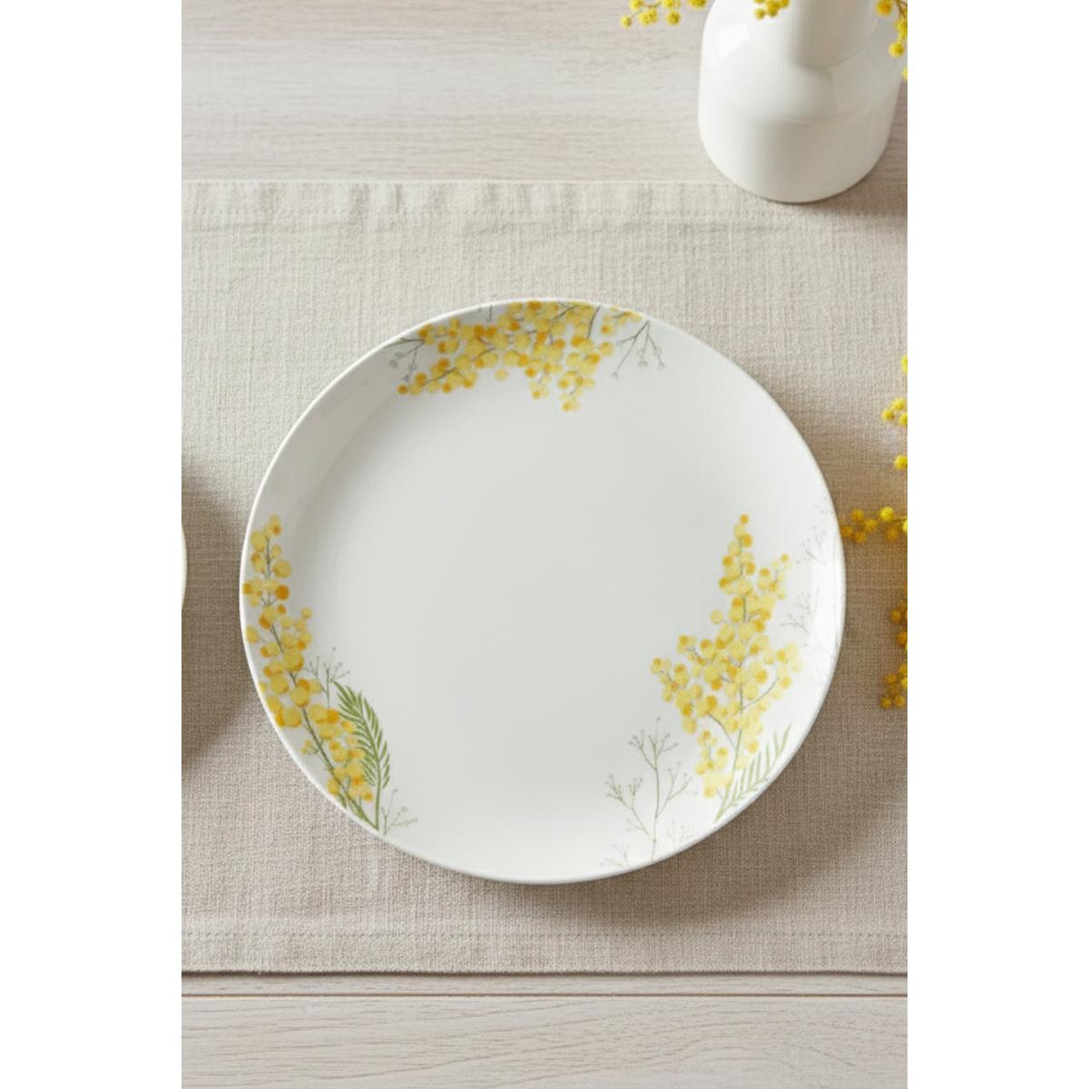 Rakle Mimosa Seramik 4'lü Servis Tabağı Seti 25,5 Cm