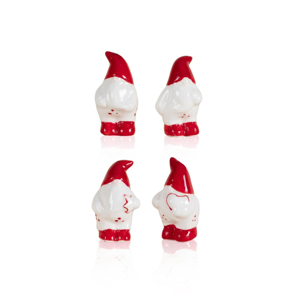 The Mia Dekoratif Askılı Biblo 4lü Set 4x4x7 Cm